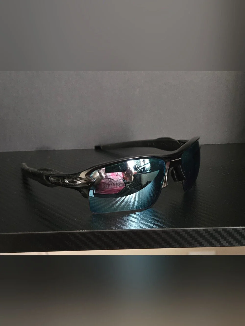 Oakley Flak 2.0 Black Frame Blue Purple Sunglasses PRIZM P 009188-59 12 133